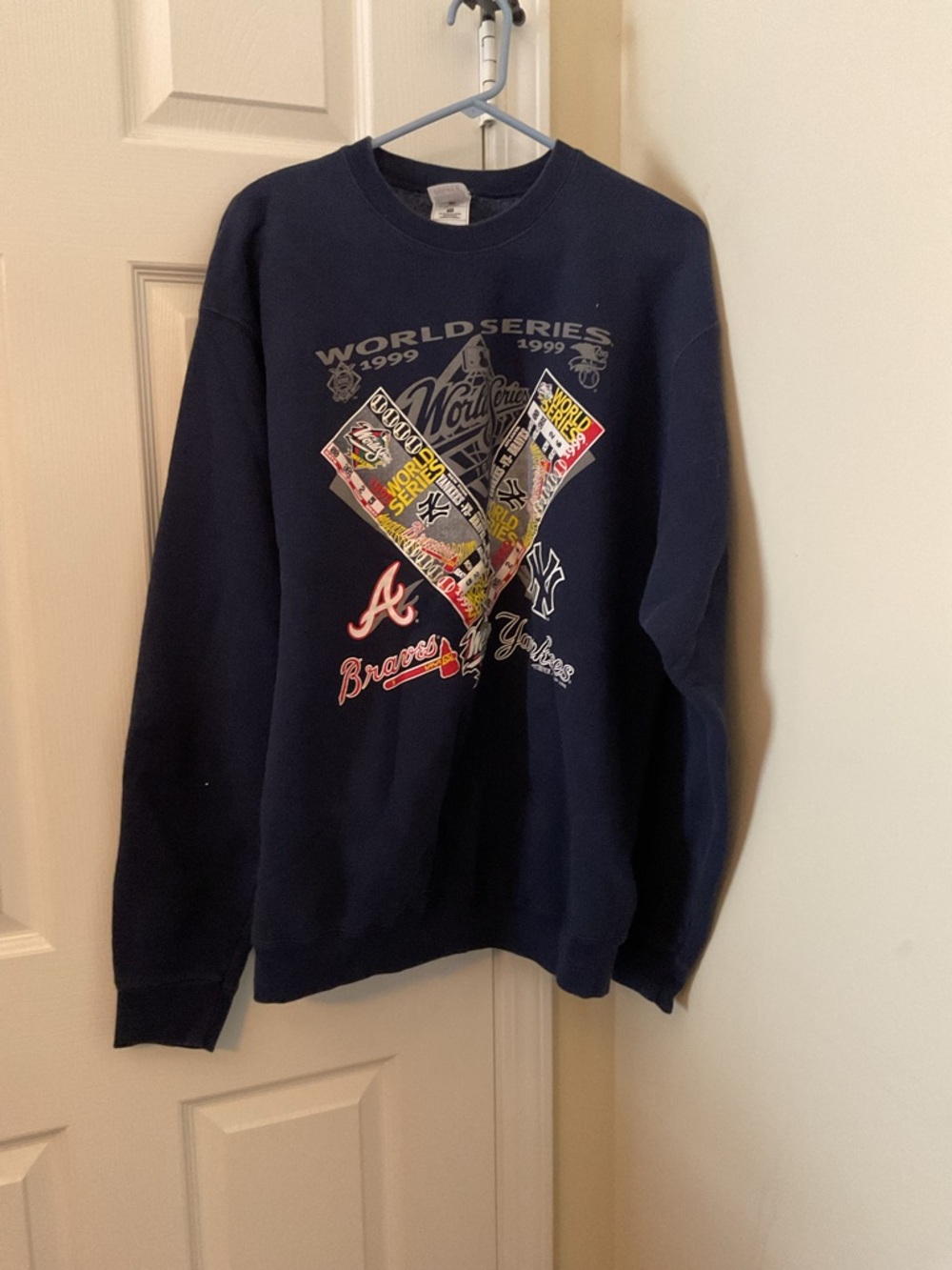 Fruit of the Loom Navy 1999 World Series Crewneck Sweatshirt